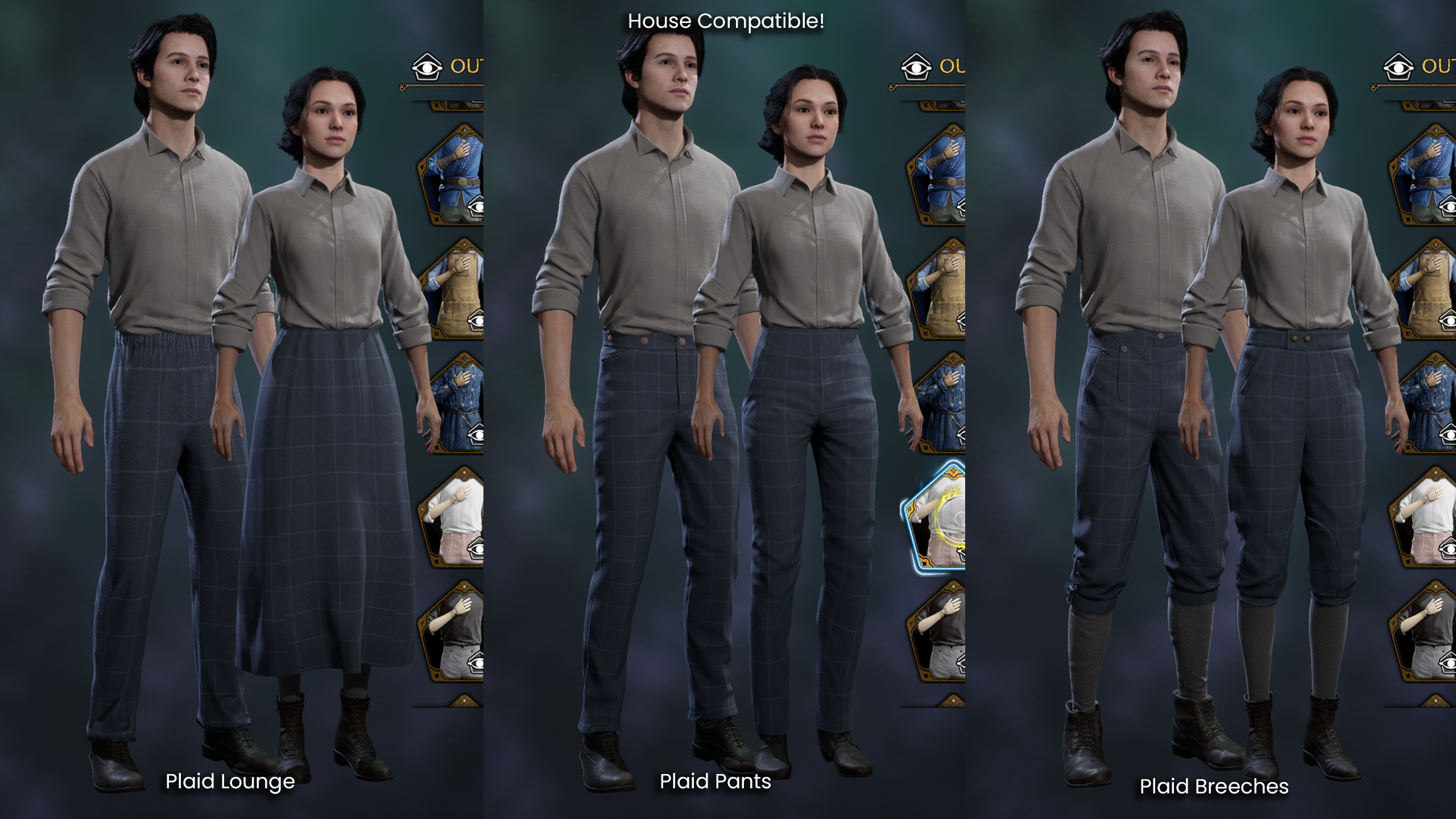 Thumbnail Normal plaid style uniforms that is house compatible!