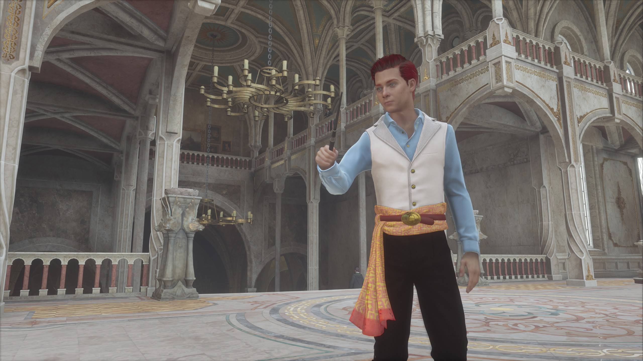 Thumbnail Ominis may be an heir of Slytherin, but he's enjoying the new outfit & making quite a fashion statement with it. "A nice balance of keeping me warm at night and I can stay a bit cooled off during the day? I like it."