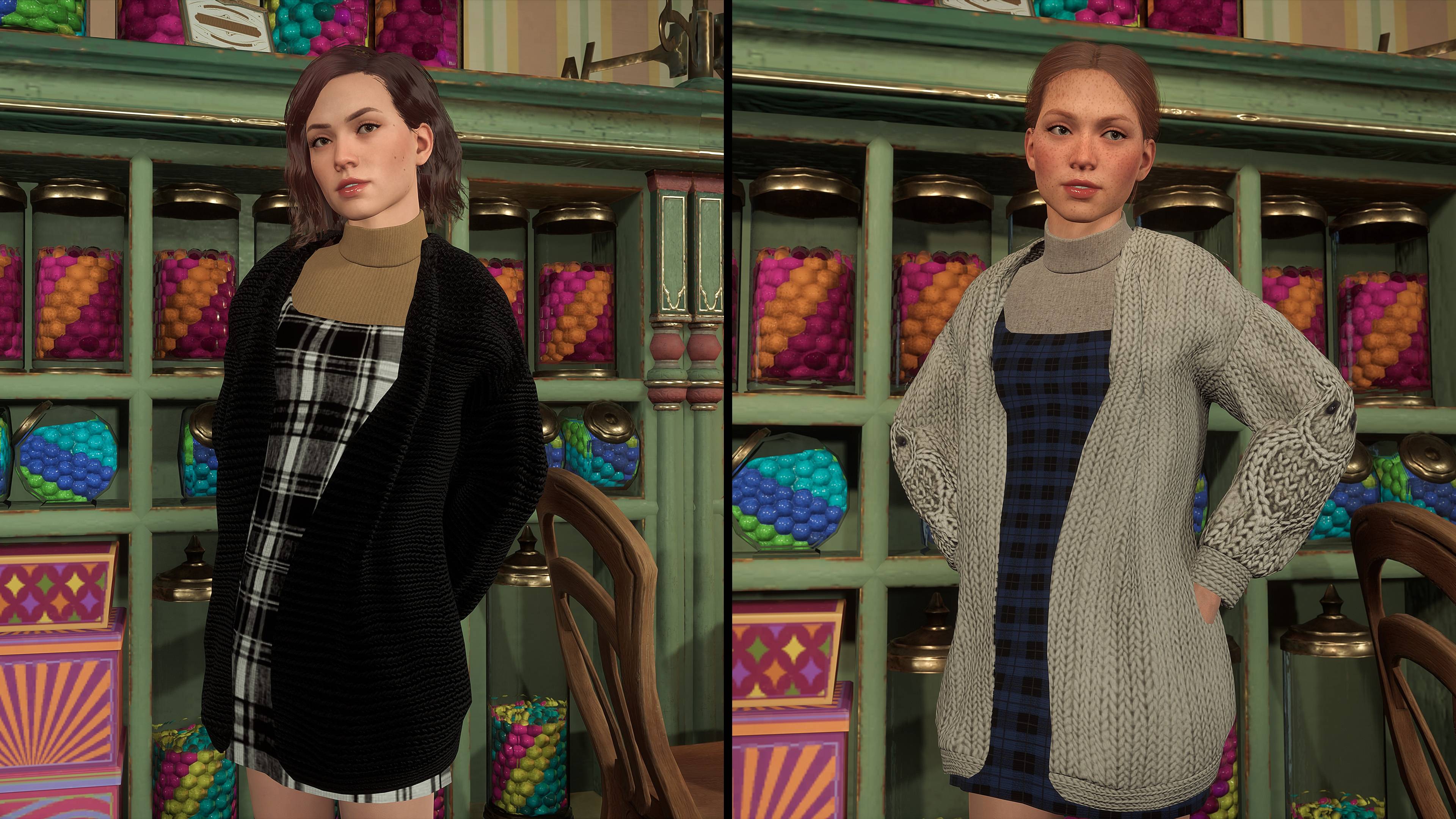 Solid Black and White Owl Cardigans