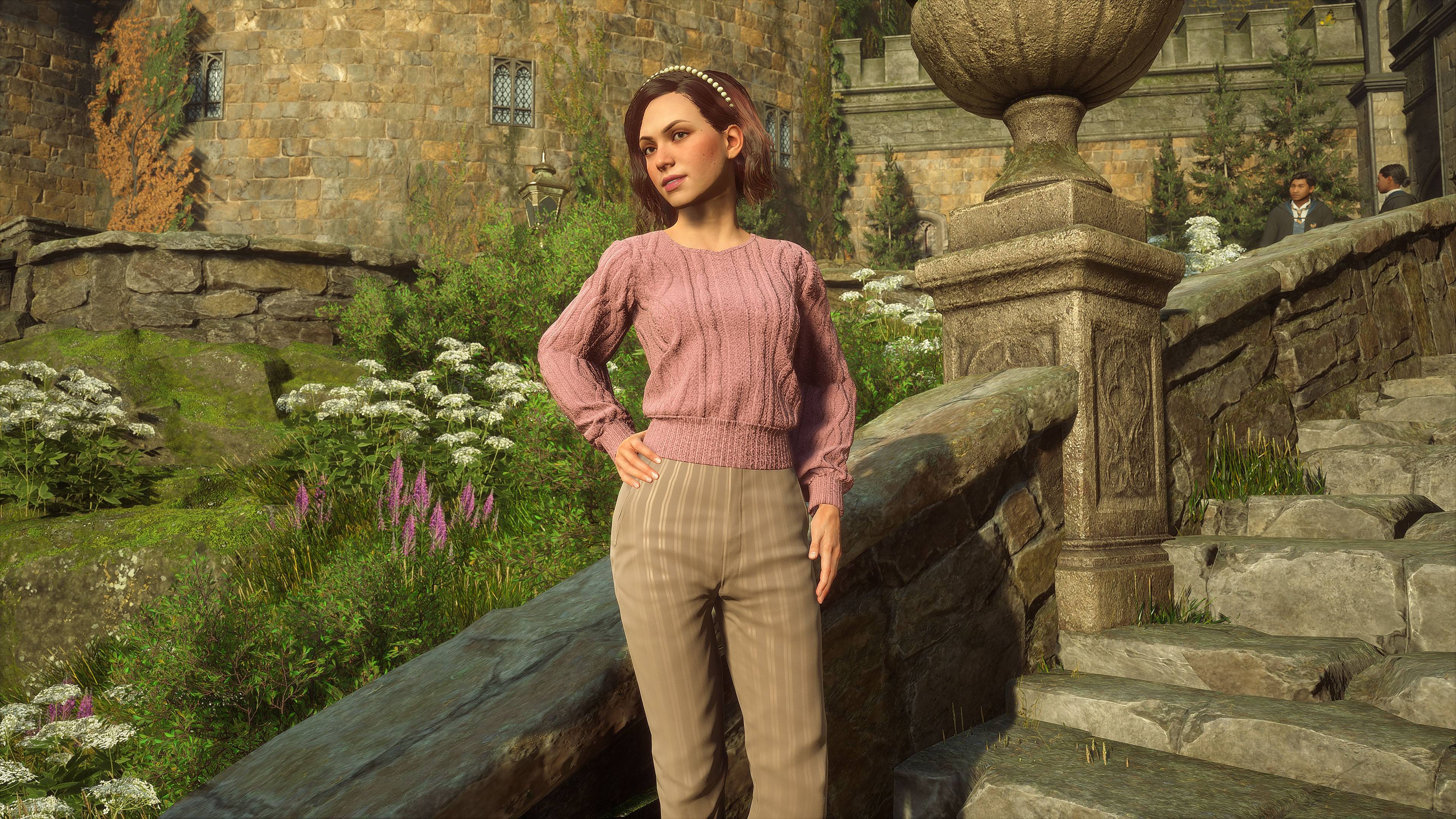 Romantic Baby Pink Sweater Attire