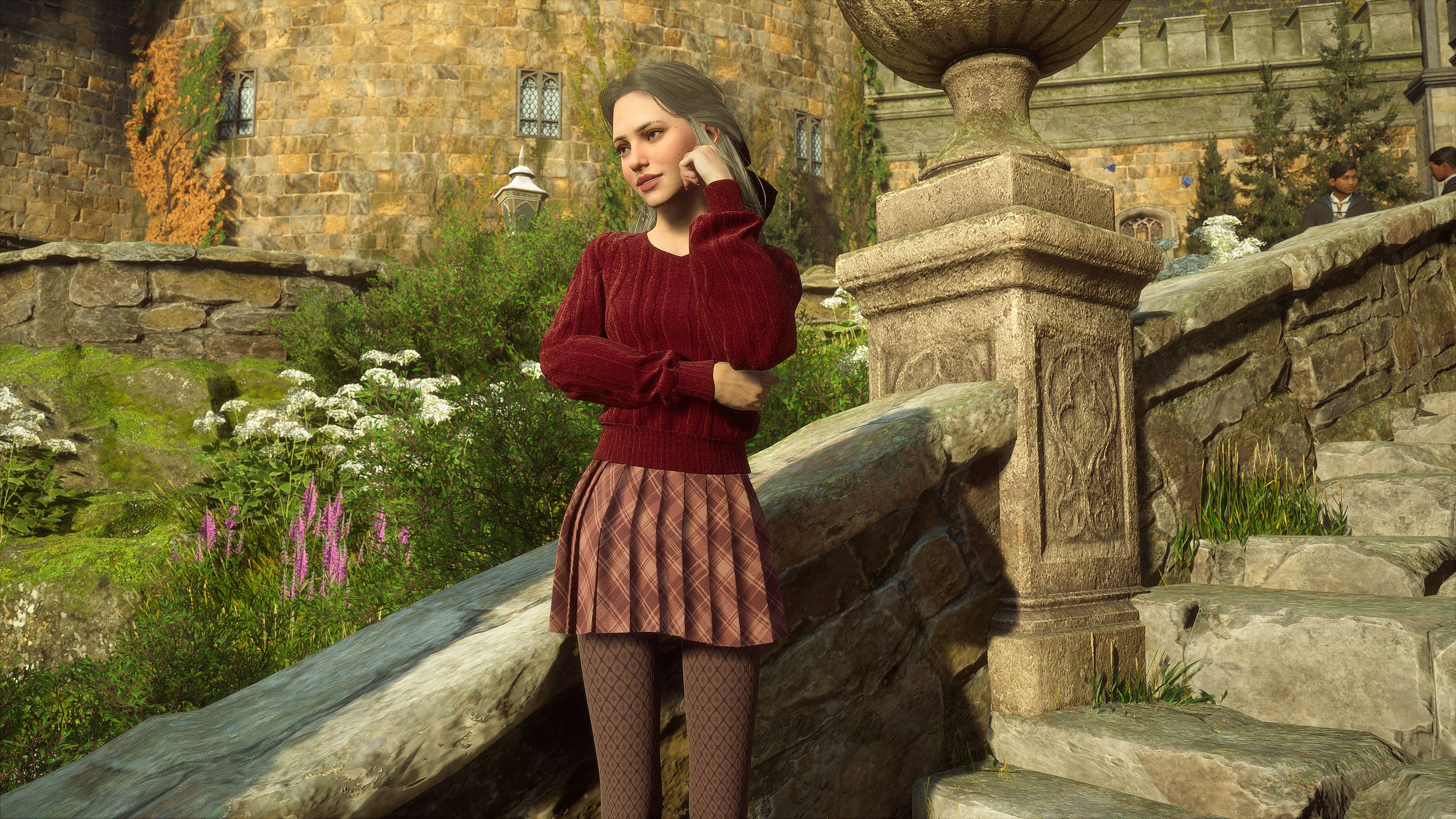 Romantic Red Sweater Attire