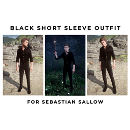 Sebastian Black Short Sleeve Vest logo