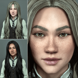 Delilah- Face Model and Hair logo