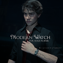 Modern Watch for male player logo