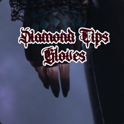 Luxurious Diamond Tips Fingerless Gloves with Nails by Ahriadne project image